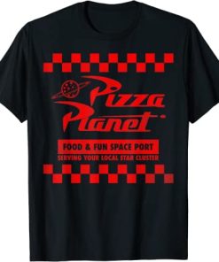 Pizza Planet Checkered Logo T-Shirt