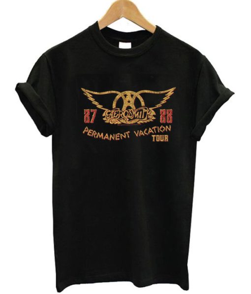 Aerosmith Permanent Vacation Tour 87-88 T-Shirt