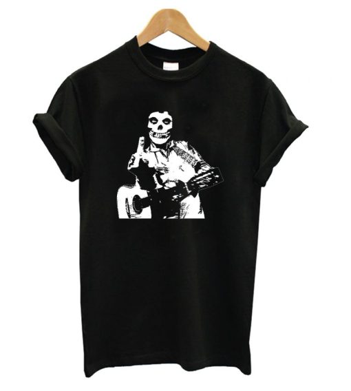 Johnny Cash The Misfits Middle Finger T shirt