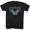 Weezer Multi Colored Stacked Logo T-Shirt