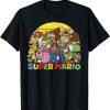 Super Mario Group Portrait Vintage Graphic T-Shirt