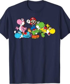 Super Mario Yoshi Ride Group Mashup T-Shirt