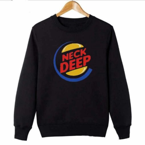 Neck Deep Burger King Logo Sweatshirt