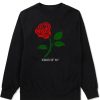 Single Red Rose Sweatshirt