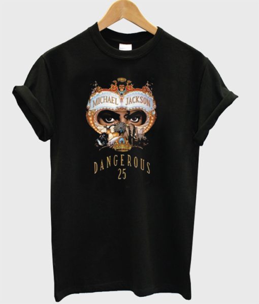 Michael Jackson Dangerous 25 Adult T-shirt