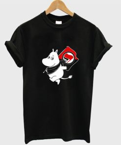 Antifa Moomin Anti Fascist Adult T-Shirt
