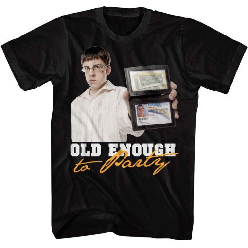 SUPERBAD MCLOVIN OLD ENOUGH TO PARTY T-SHIRT